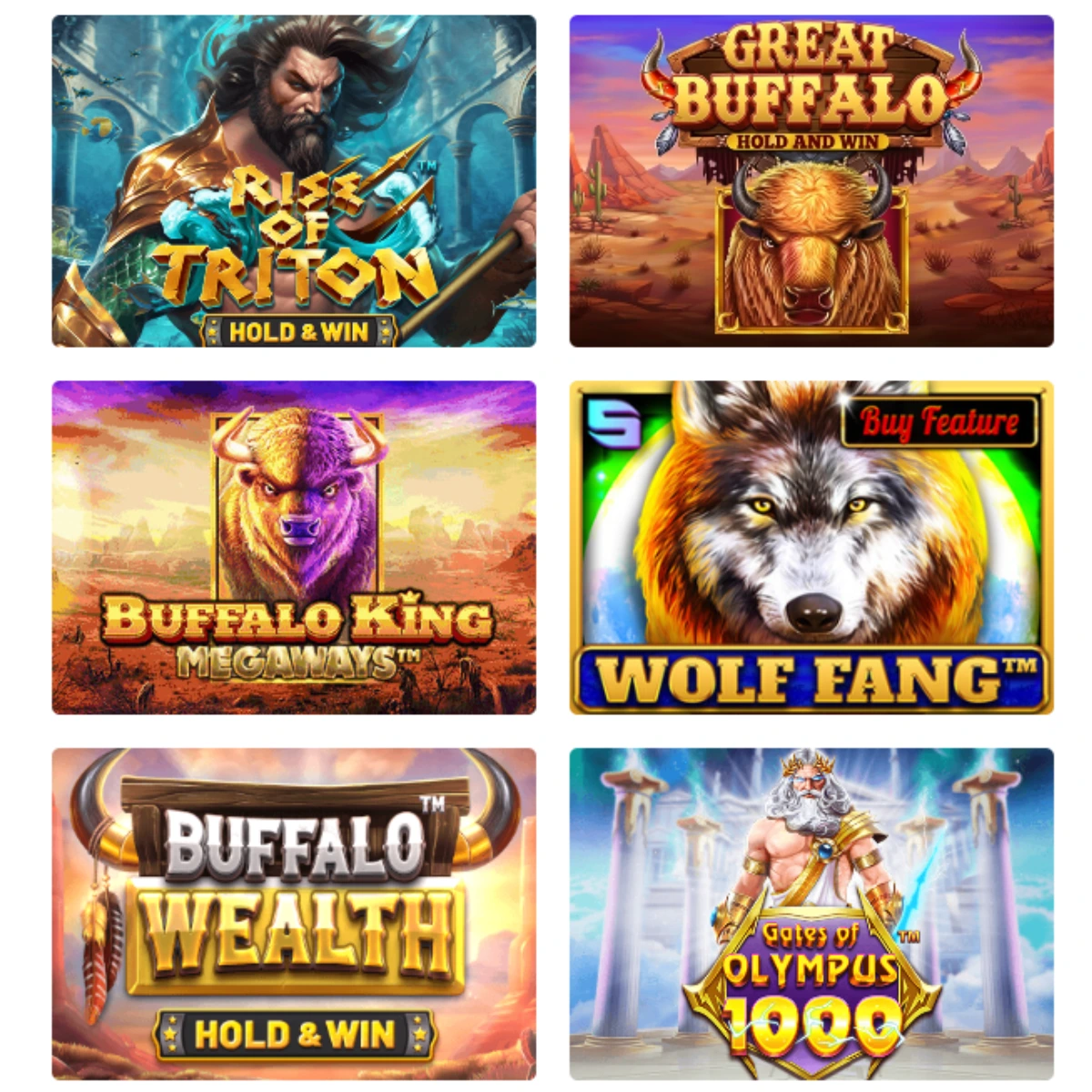 Selection of slot games at 21Bets Casino, including Joker Stoker and Lucky Cat.