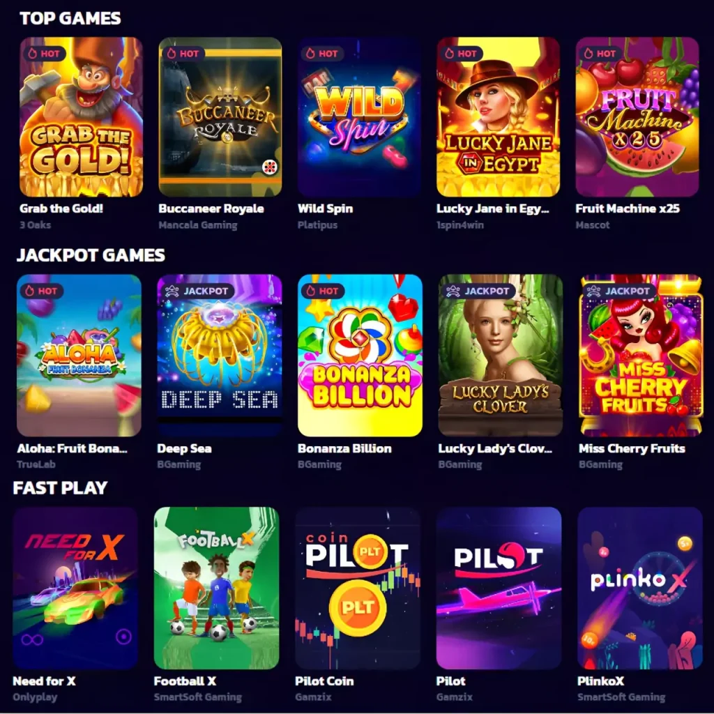 21bit Casino's popular games and slot