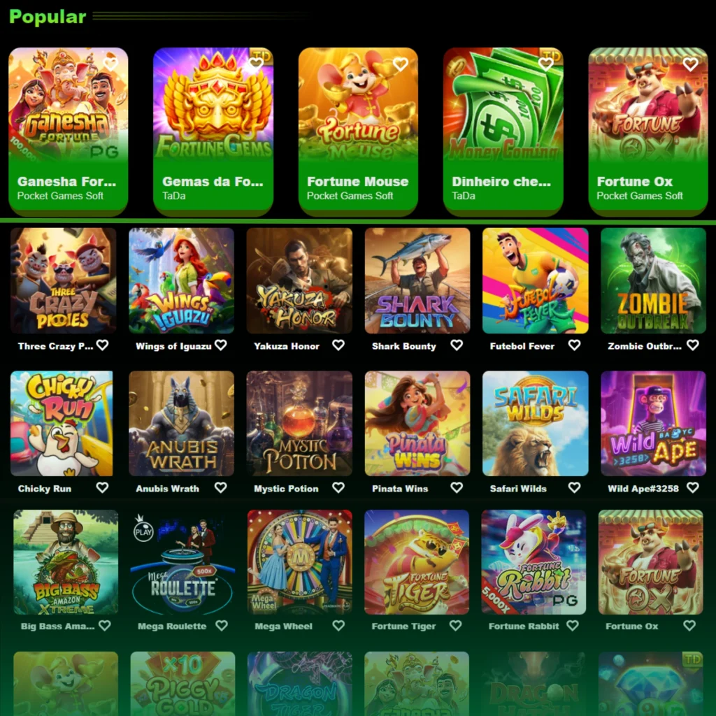 56PG casino popular games