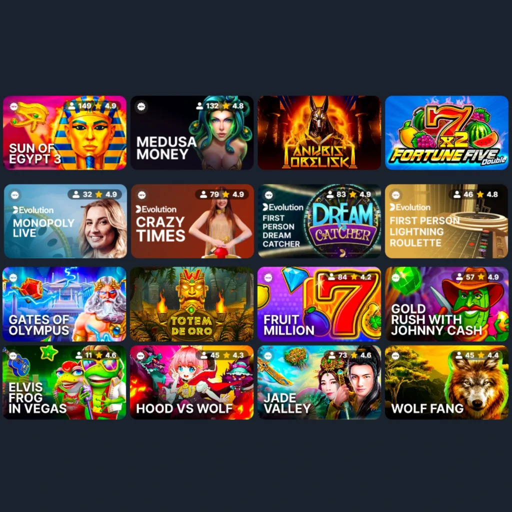 77xslot popular games