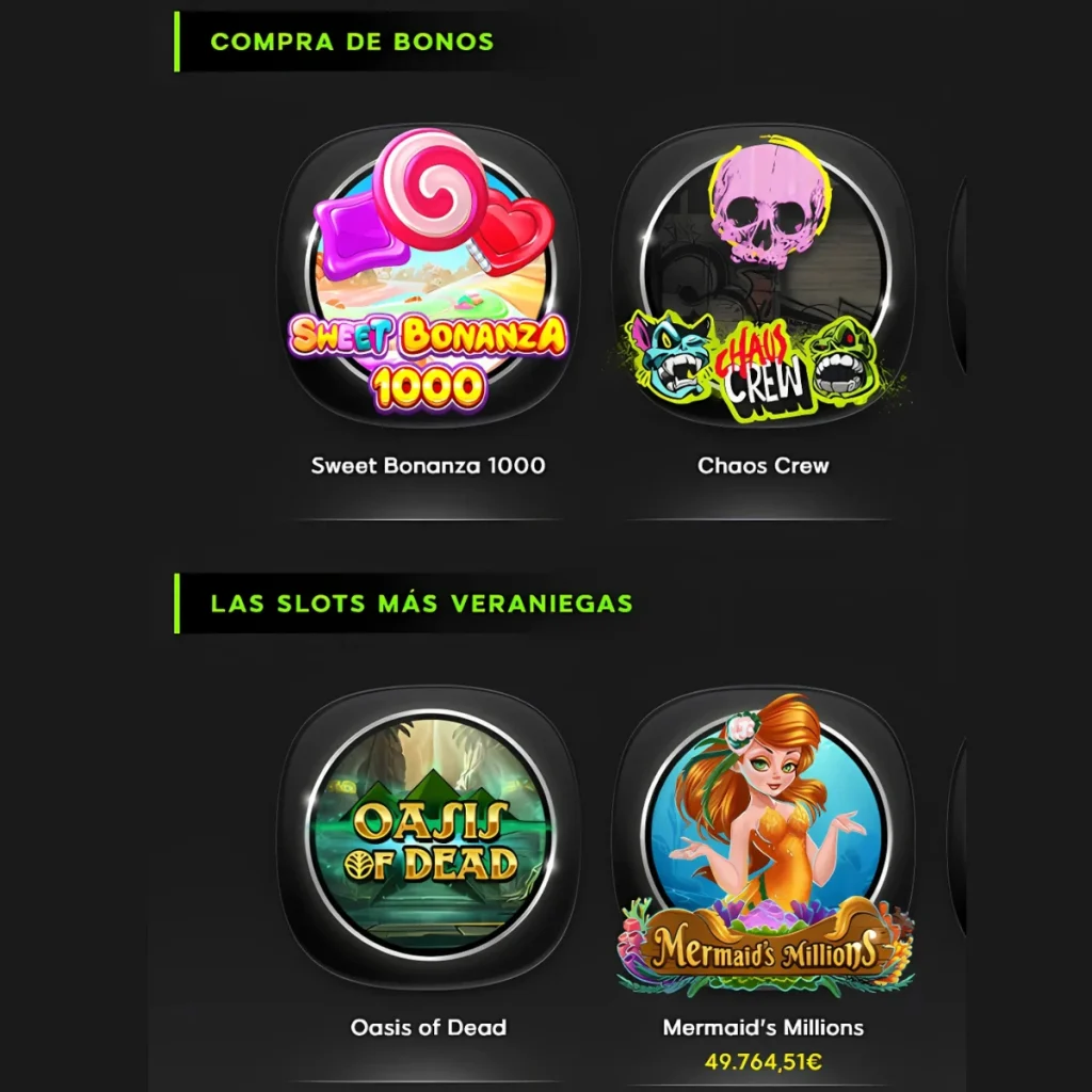 888 Casino slot games: Sweet Bonanza 1000, Chaos Crew, Oasis of Dead, and Mermaid's Millions