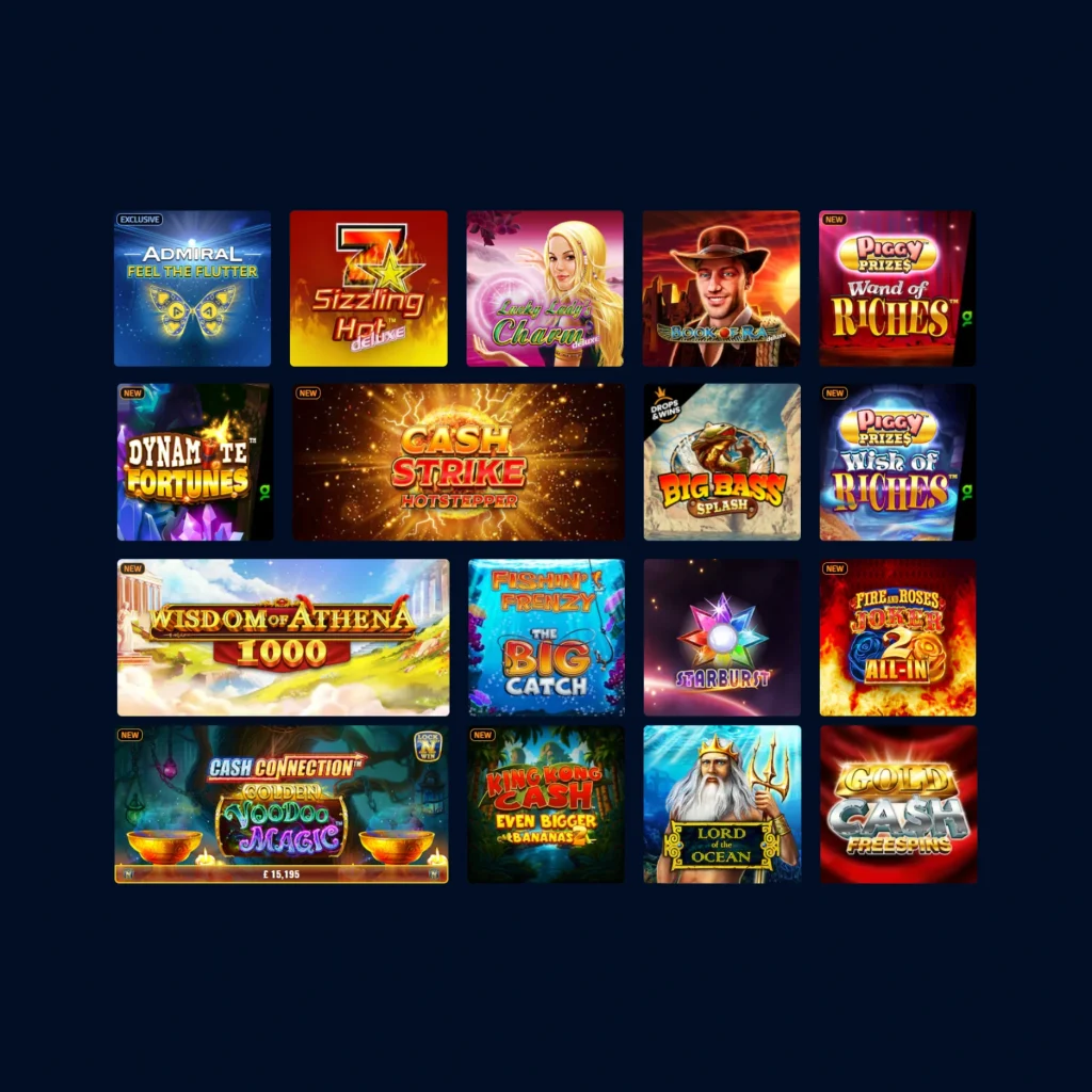 Admiral777 Casino slot games