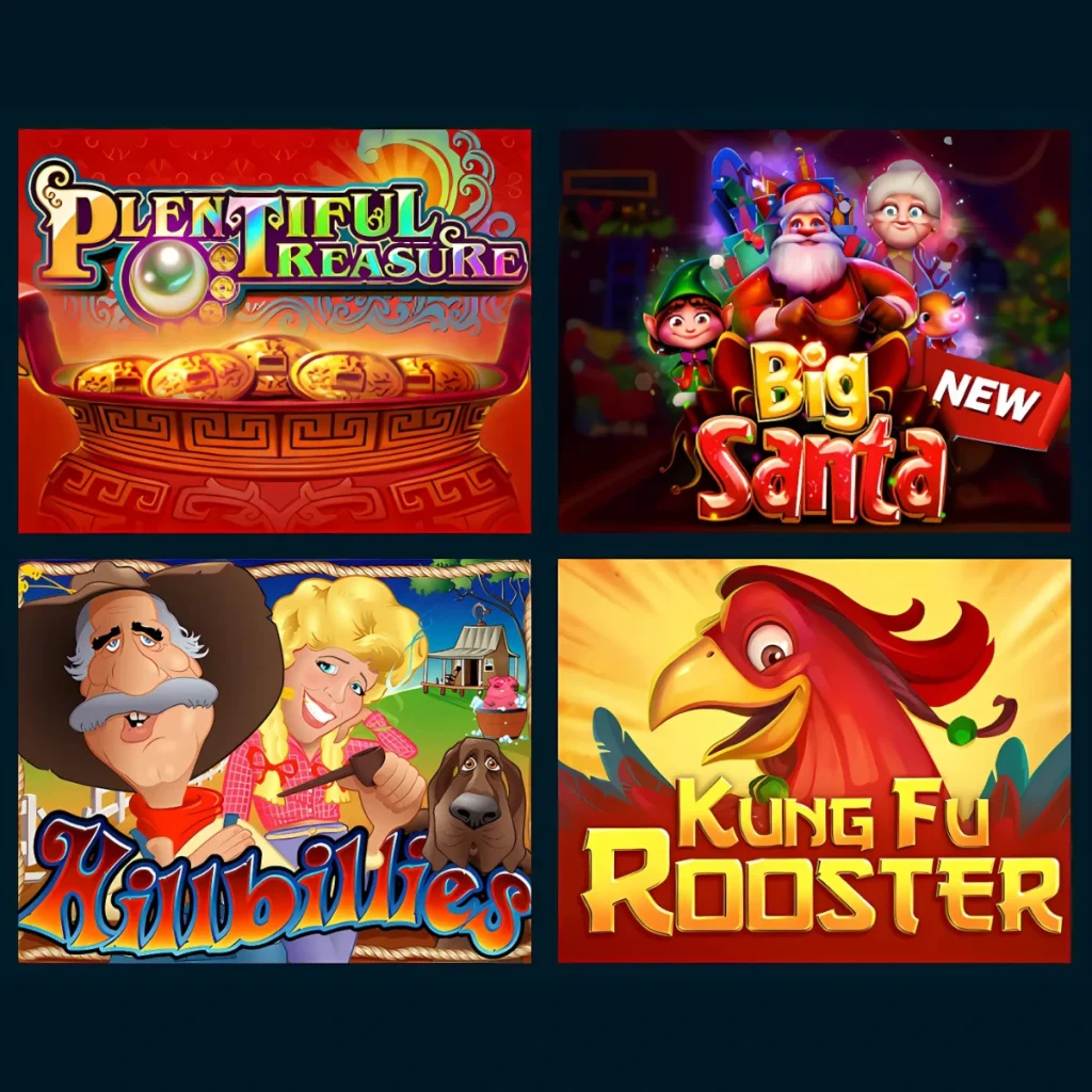 Popular slot games like Plentiful Treasure and Big Santa at African Grand Casino