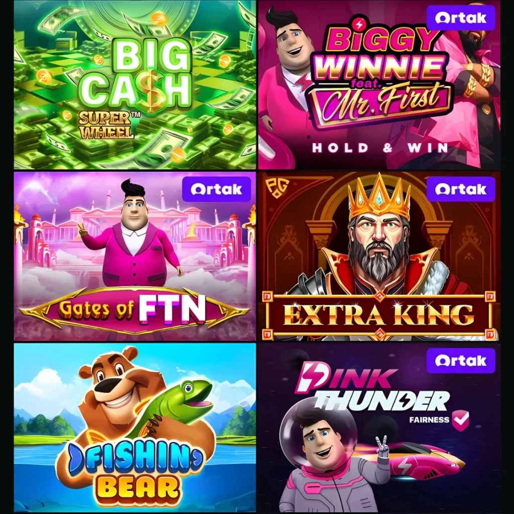 Various slot games like Big Cash and Extra King available at Alegrebet Casino