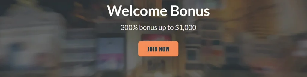 Welcome Bonus offer: 300% bonus up to $1,000 at All Spins Win Casino