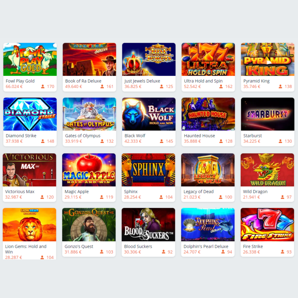 Alpino Casino popular and new slot games