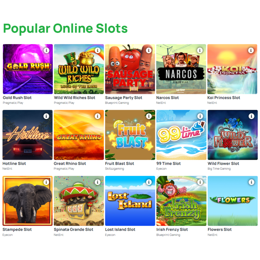 Amber Spins Casino popular online slots