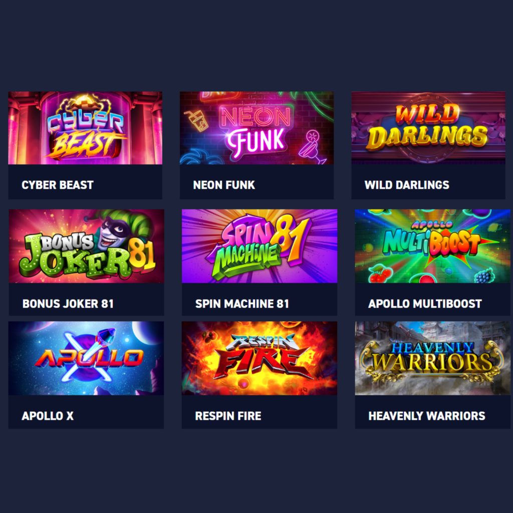 Apollo Games casino slot games