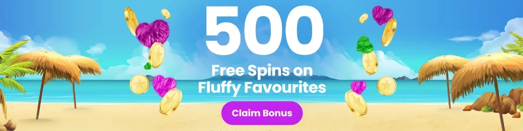 500 free spins promotion on Fluffy Favourites at Balmy Bingo Casino