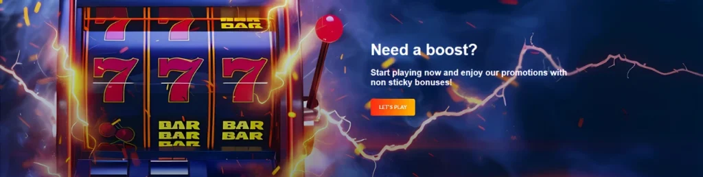 Banzai Casino slot promotion featuring 777 symbols and bonus offer