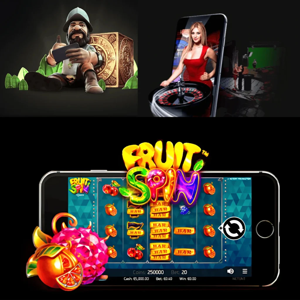 Beastino Casino games on mobile, including Fruit Spin