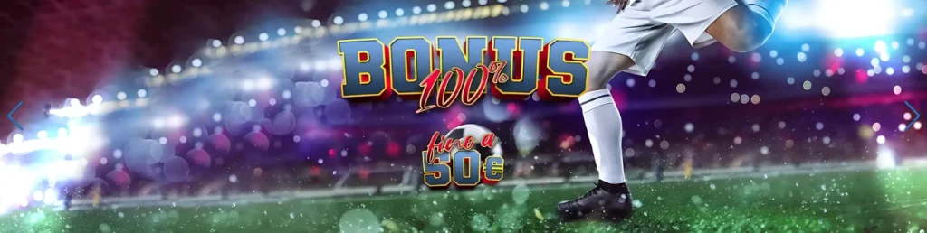 100% football bonus offer up to 50 euros at Bet8 Casino.