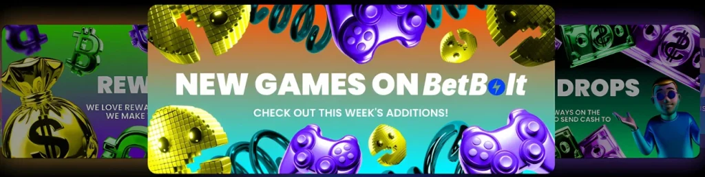 BetBolt Casino highlights new game releases and rewards