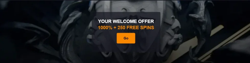 BiamoBet Casino 1000% welcome bonus with 250 free spins